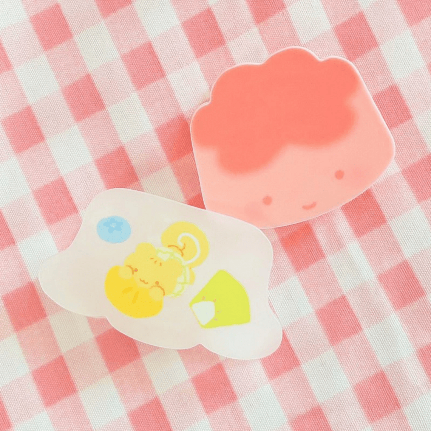 [CW54] Cotton World Acrylic Clip (options) - Cotton World_CW54S1 - Strawberry Pudding_korean_sticker_stationery