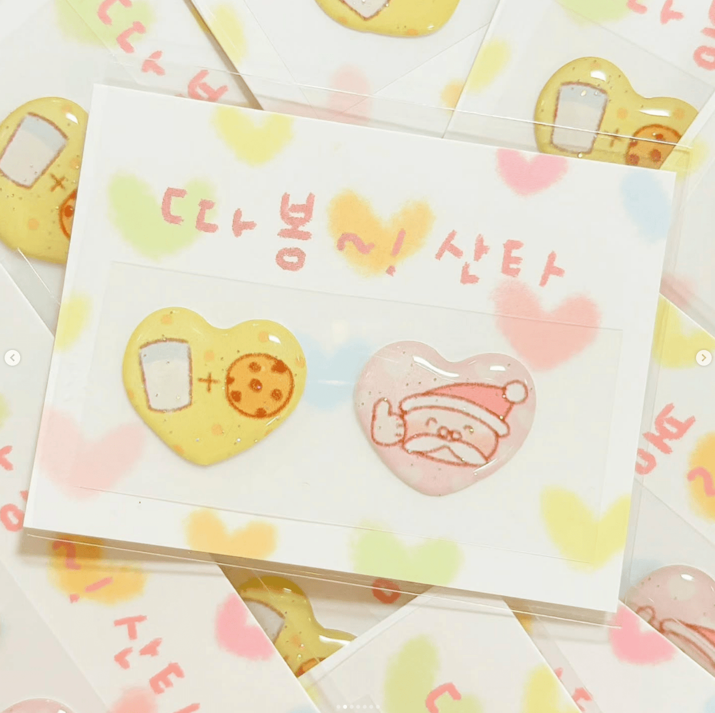 [CW70] Cotton World Thumbs Up! Santa Epoxy Sticker Seal - Cotton World__korean_sticker_stationery
