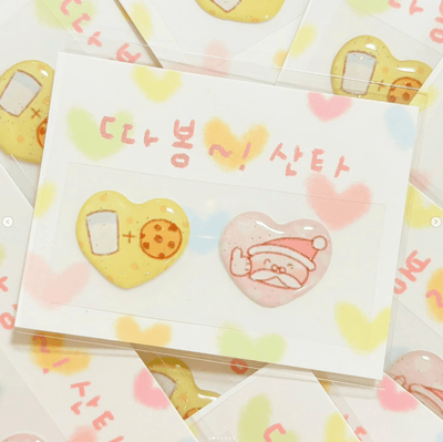[CW70] Cotton World Thumbs Up! Santa Epoxy Sticker Seal - Cotton World__korean_sticker_stationery