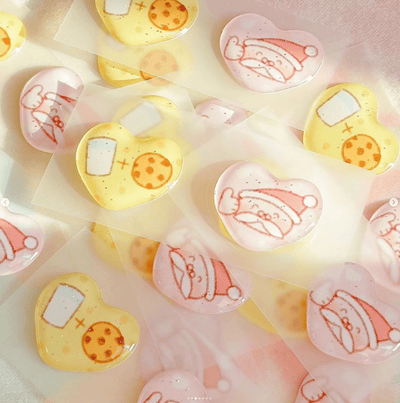 [CW70] Cotton World Thumbs Up! Santa Epoxy Sticker Seal - Cotton World__korean_sticker_stationery