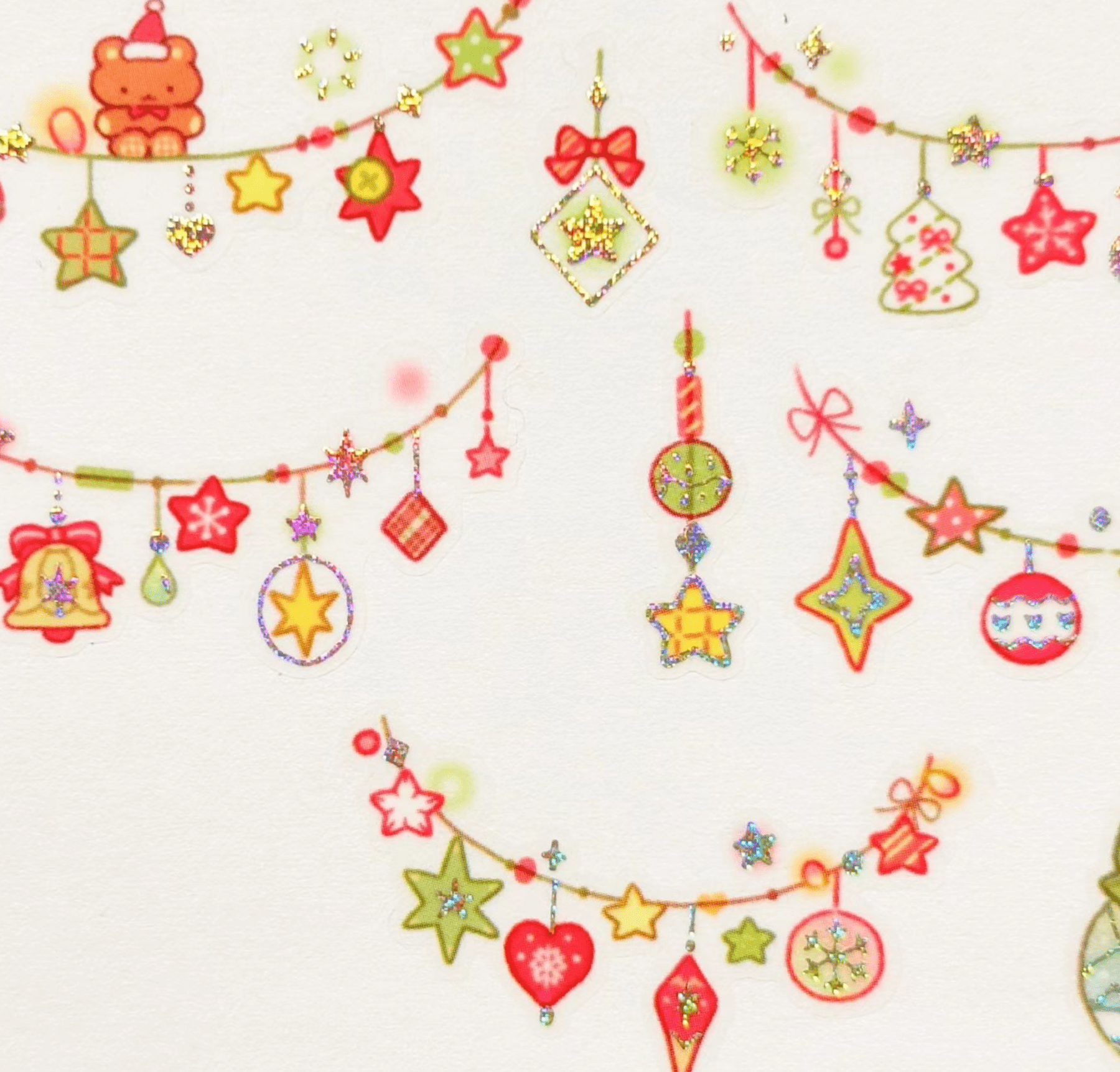 [CW74] Cotton World Winter Masking Tapes (options) - Cotton World_CW74S1 - Pastel Winter Quilt_korean_sticker_stationery