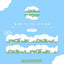 [CW75] Cotton World Christmas Glitter Diecut Masking Tapes (options) - Cotton World_CW75S3 - Winterbush_korean_sticker_stationery
