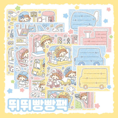 [DC104] Danchoo Vehicles Sticker Pack (Pack/Singles) - Danchoo_DC104 - Pack_korean_sticker_stationery
