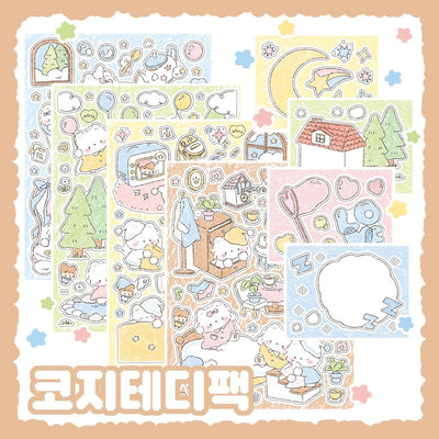 [DC109] Danchoo Cozy Teddy Sticker Pack (Pack/Singles) - Danchoo_DC108 - Pack_korean_sticker_stationery