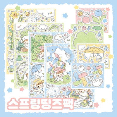 [DC126] Danchoo Spring Things Pack (Single/Pack) - Danchoo_DC126 - Pack_korean_sticker_stationery