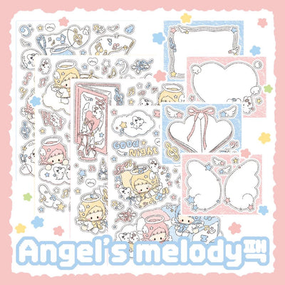 [DC146] Danchoo Angel's Melody Sticker Pack (Single/Pack) - Danchoo_DC146 - Pack_korean_sticker_stationery
