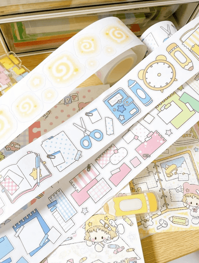 [DC180] Danchoo 'Dakku Items/Sketchbook' Kisscut Masking Tape (options) - Danchoo_DC180S1 - Dakku Items_korean_sticker_stationery