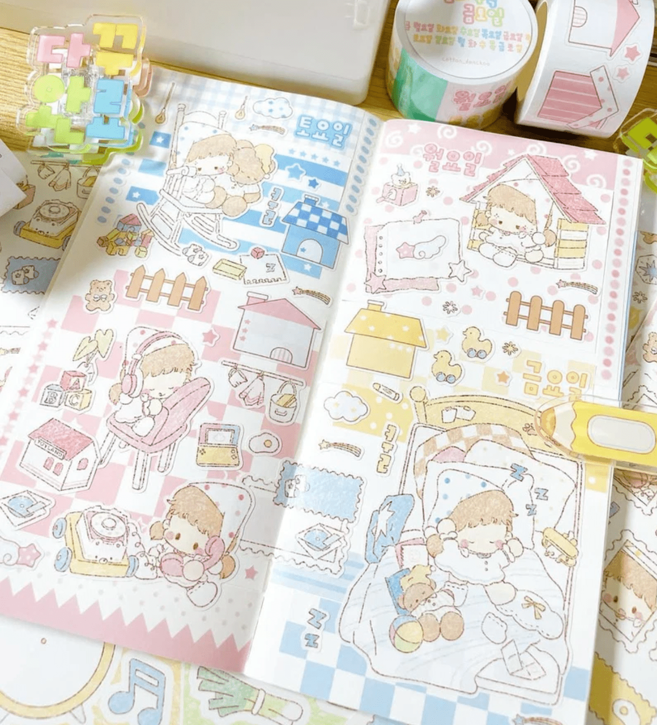 [DC182] NEW Danchoo 'Home Sweet Home' Sticker Pack (Single/Pack) - Danchoo_DC182S5 - Memo Sticker_korean_sticker_stationery