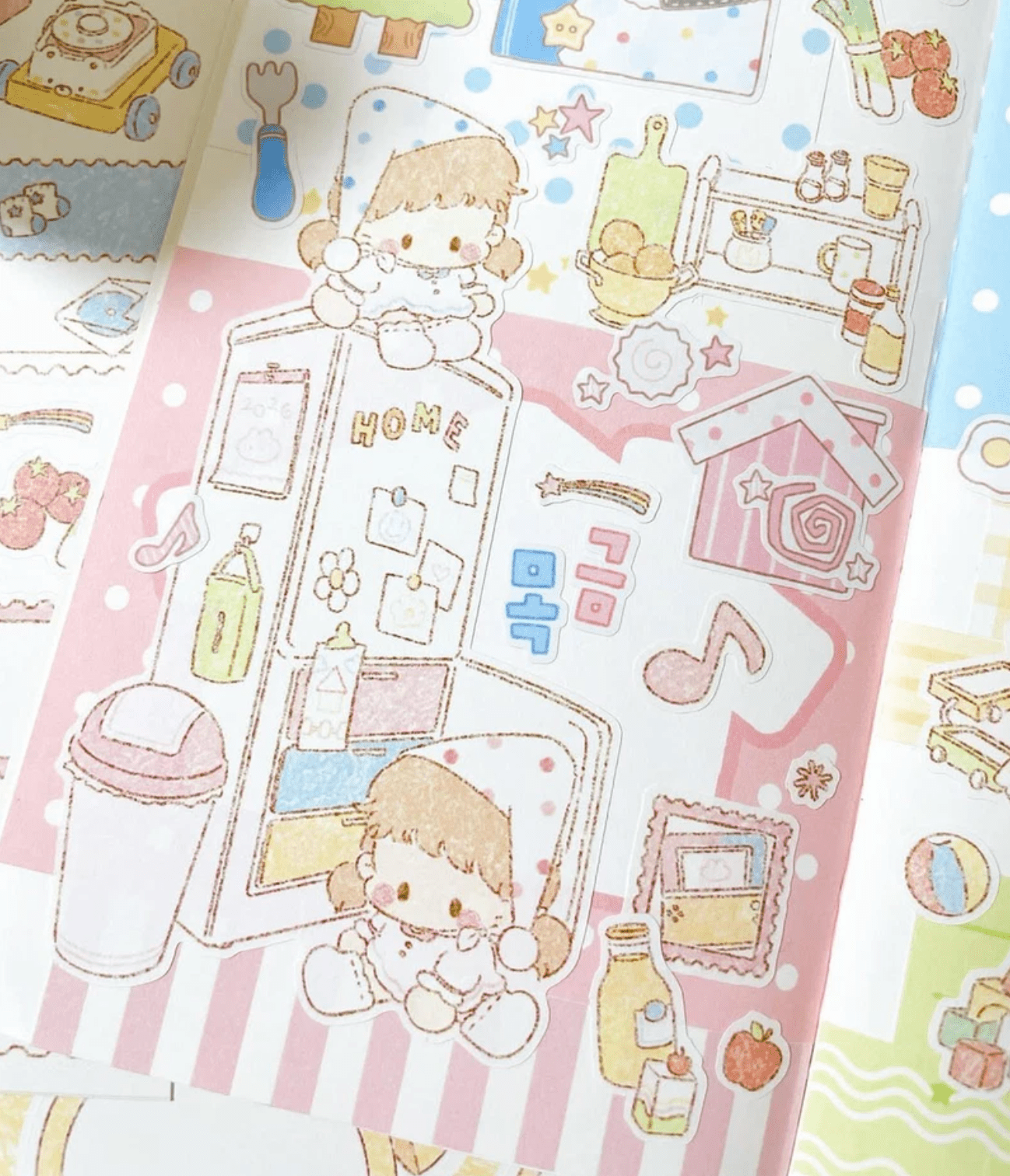 [DC182] NEW Danchoo 'Home Sweet Home' Sticker Pack (Single/Pack) - Danchoo_DC182S5 - Memo Sticker_korean_sticker_stationery