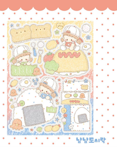 [DC184] NEW Danchoo 'Patchwork ver.2' Sticker Pack (Single/Pack) - Danchoo_DC184S1 - Bento_korean_sticker_stationery