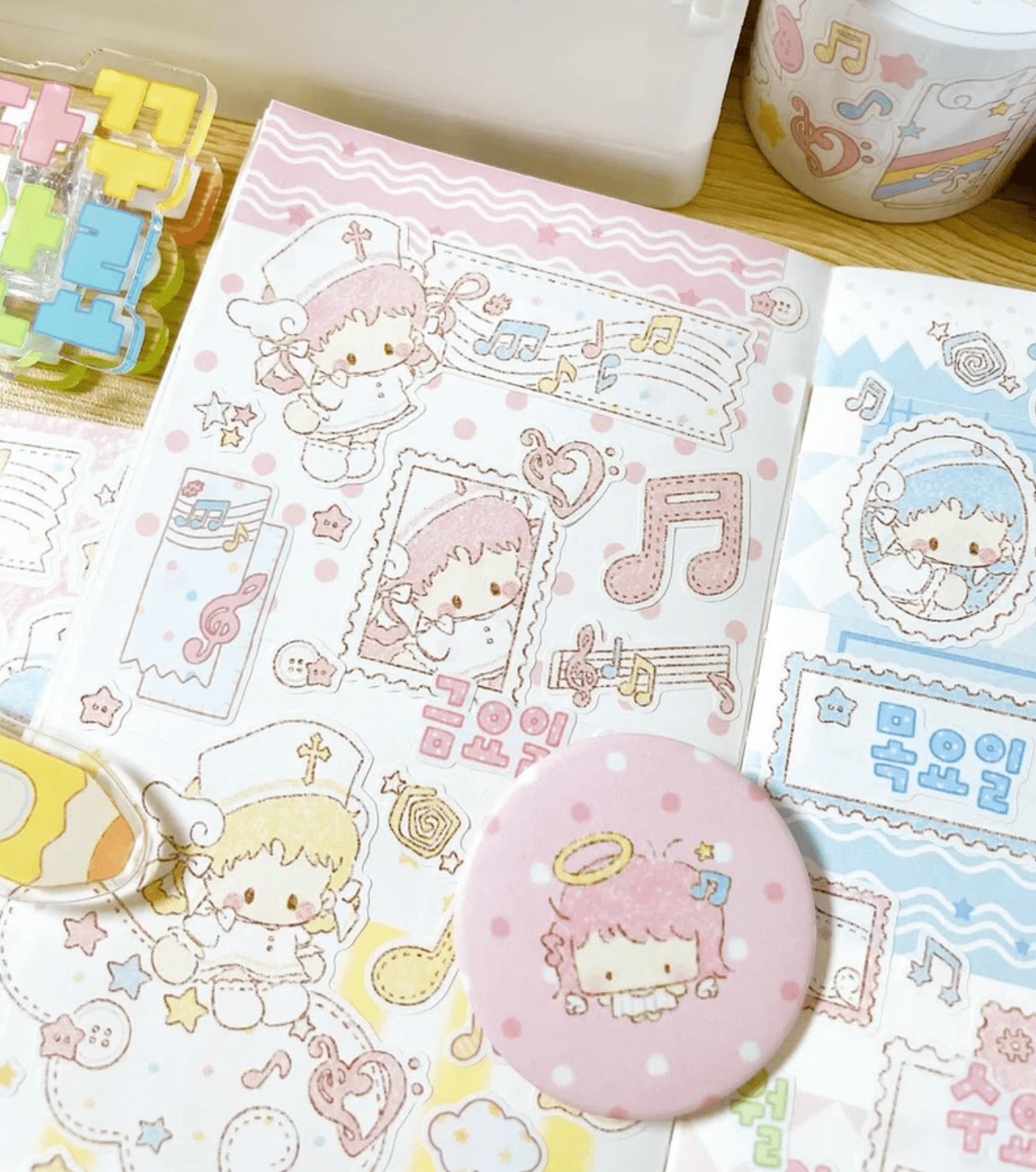 [DC184] NEW Danchoo 'Patchwork ver.2' Sticker Pack (Single/Pack) - Danchoo_DC184S5 - Memo Sticker_korean_sticker_stationery