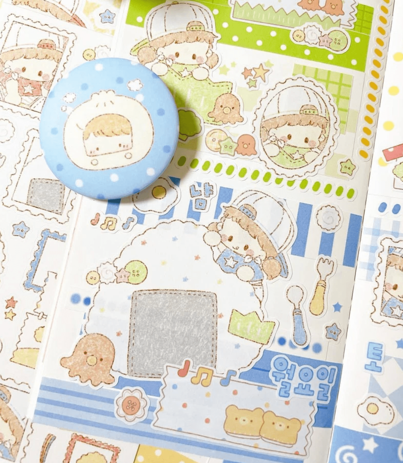 [DC184] NEW Danchoo 'Patchwork ver.2' Sticker Pack (Single/Pack) - Danchoo_DC184S5 - Memo Sticker_korean_sticker_stationery
