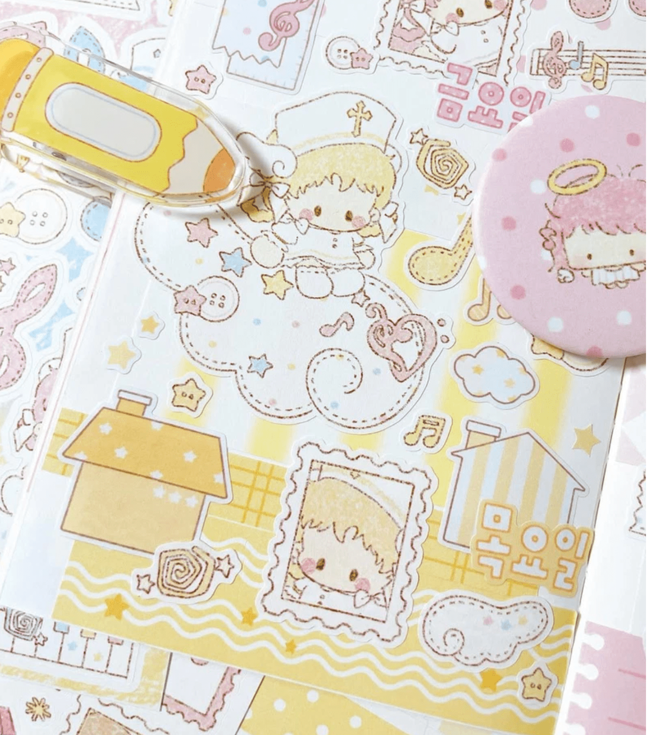 [DC184] NEW Danchoo 'Patchwork ver.2' Sticker Pack (Single/Pack) - Danchoo_DC184S5 - Memo Sticker_korean_sticker_stationery