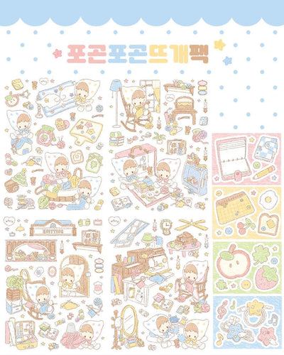 [DC186] NEW Danchoo 'Cozy Knitting' Sticker Pack (Single/Pack) - Danchoo_DC186 - Pack_korean_sticker_stationery