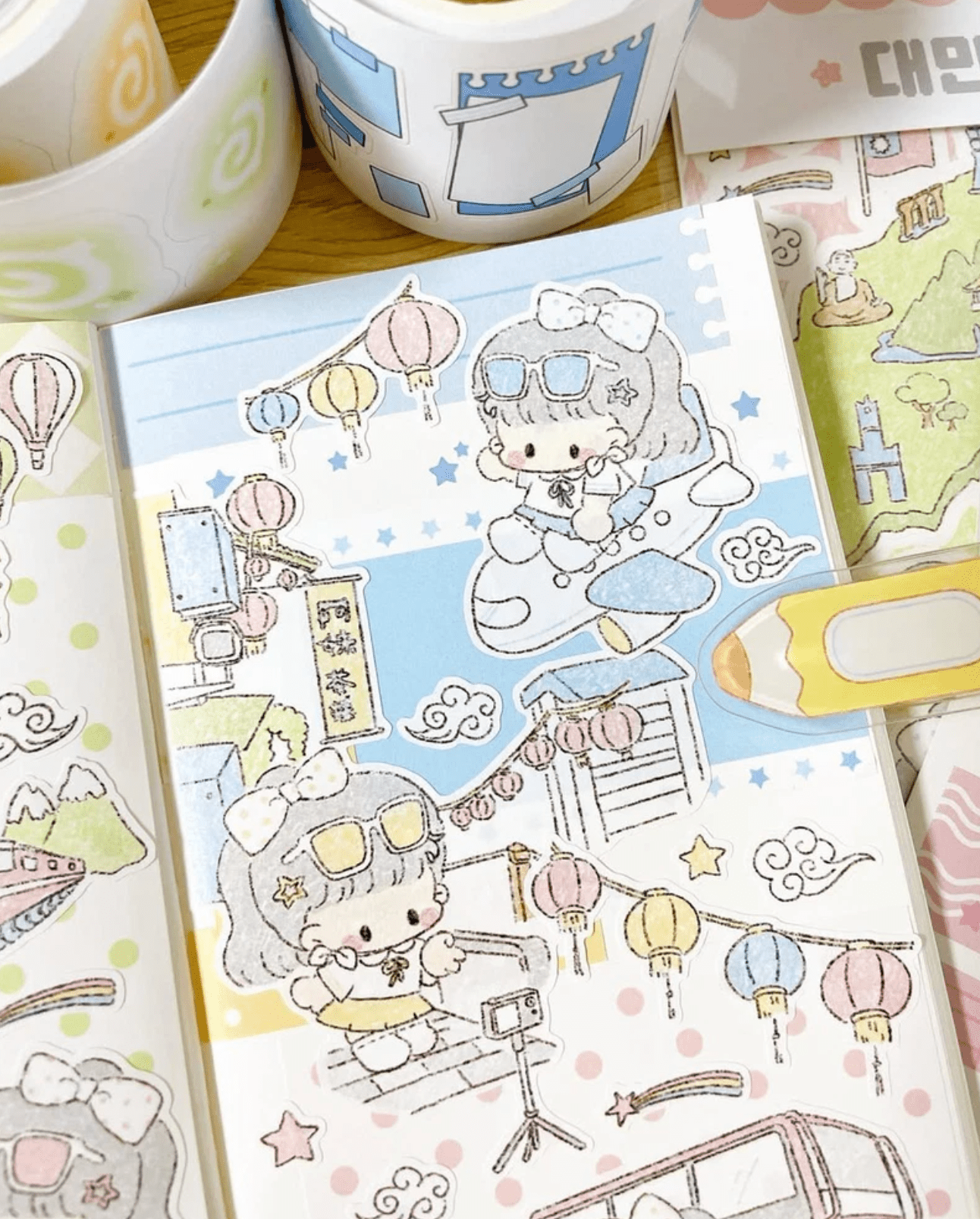 [DC189] NEW Danchoo 'Taiwan Trip' Sticker Pack (Single/Pack) - Danchoo_DC189S5 - Memo Sticker_korean_sticker_stationery
