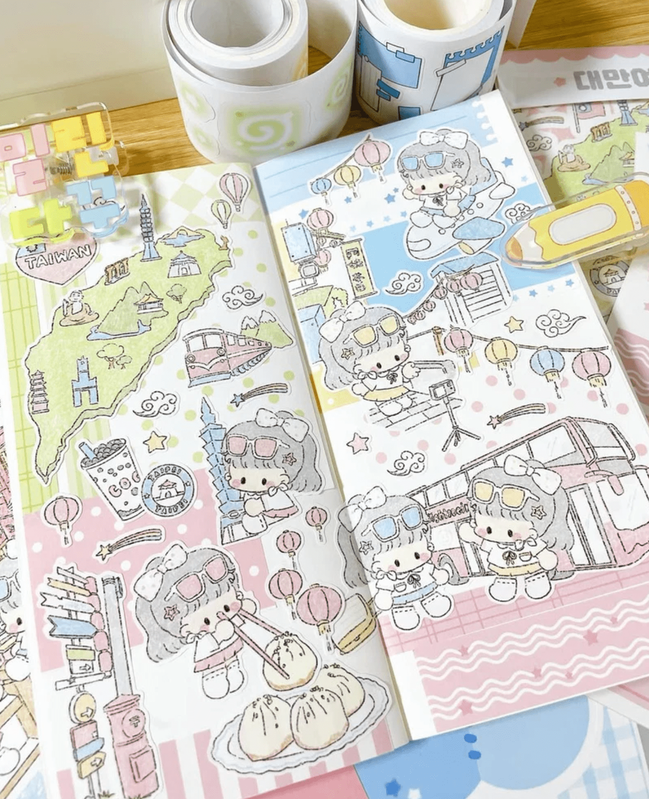 [DC189] NEW Danchoo 'Taiwan Trip' Sticker Pack (Single/Pack) - Danchoo_DC189S5 - Memo Sticker_korean_sticker_stationery