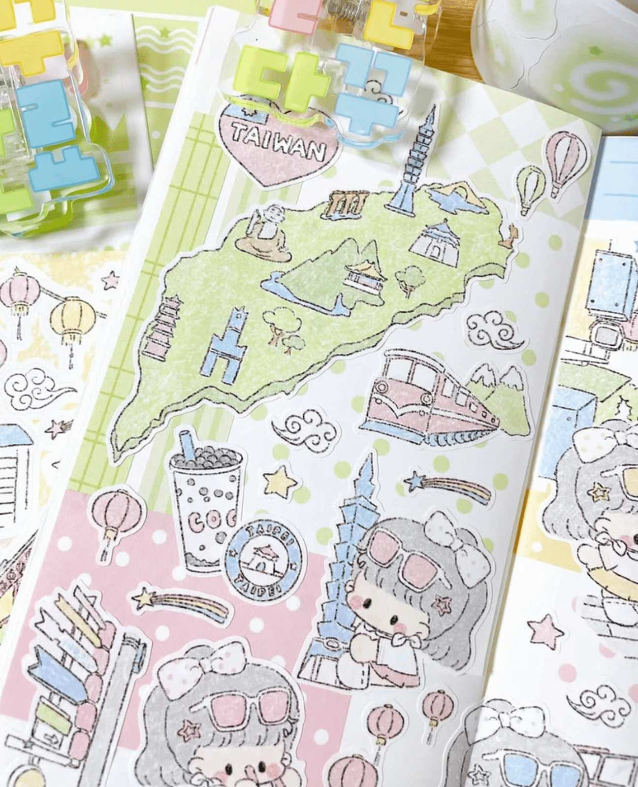 [DC189] NEW Danchoo 'Taiwan Trip' Sticker Pack (Single/Pack) - Danchoo_DC189S5 - Memo Sticker_korean_sticker_stationery