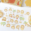 [DC191] NEW Danchoo 'Kiki Monkey/Fruit Fairy/Sleepy Star Angel' Sugar Glitter Kisscut Masking Tape (options) - Danchoo_DC191S1 - Kiki Monkey_korean_sticker_stationery