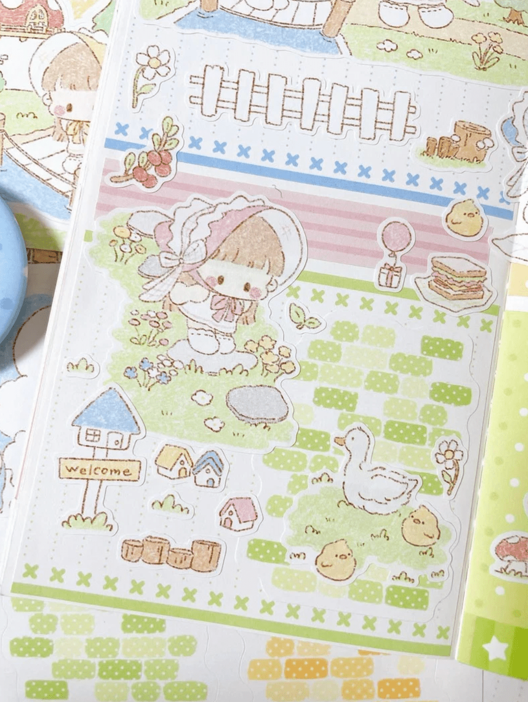 [DC194] NEW Danchoo 'Dotted Brick Wall' Memo Sticker Set - Danchoo__korean_sticker_stationery