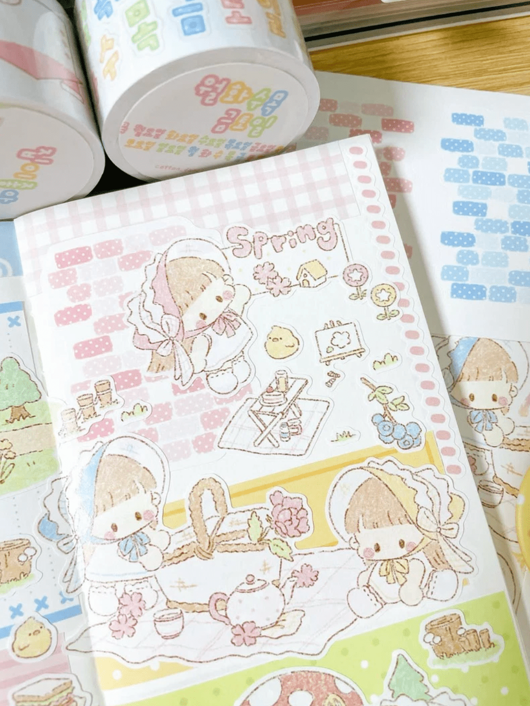 [DC194] NEW Danchoo 'Dotted Brick Wall' Memo Sticker Set - Danchoo__korean_sticker_stationery