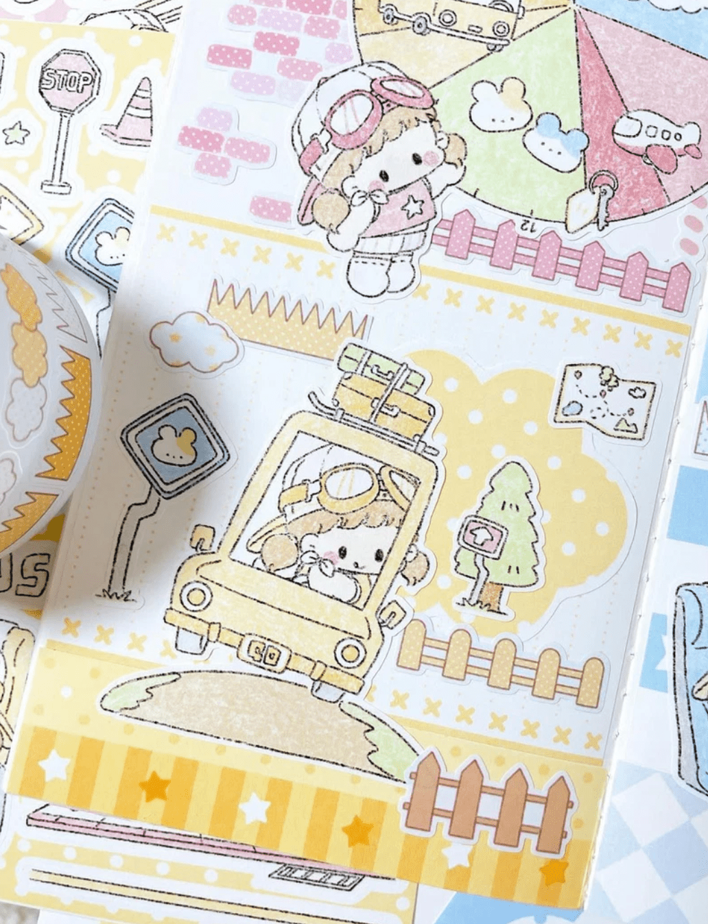 [DC198] NEW Danchoo 'Two Tone Dotted Background ver.2' Memo Sticker Set - Danchoo__korean_sticker_stationery
