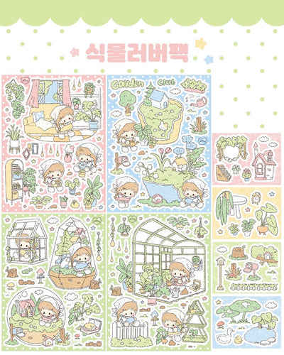[DC200] NEW Danchoo 'Plant Lover' Sticker Pack (Single/Pack) - Danchoo_DC200 - Pack_korean_sticker_stationery