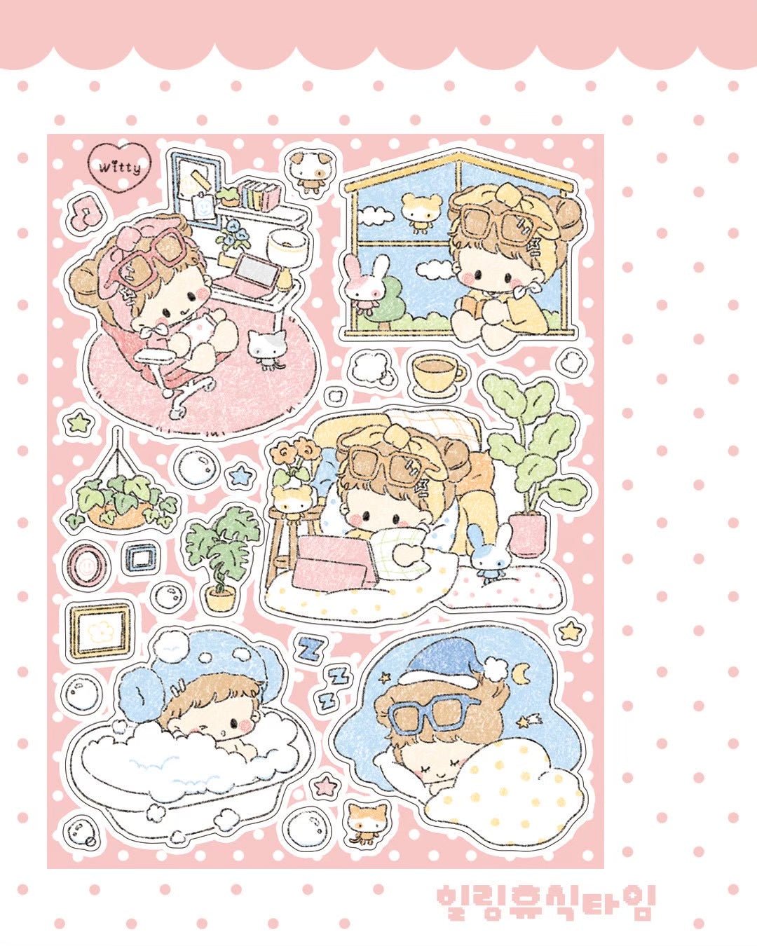 [DC204] NEW Danchoo 'Time of the Month' Sticker Pack (Single/Pack) -Danchoo_DC204S4 - Rest_korean_sticker_stationery