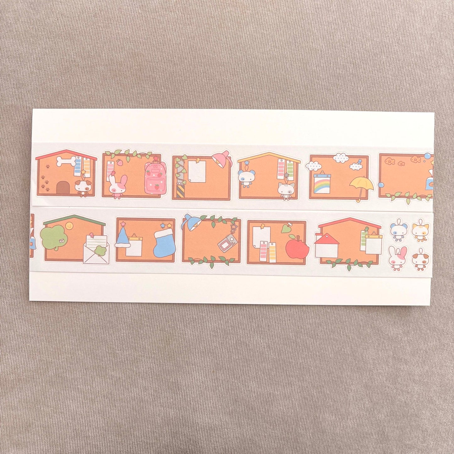 [DC206] NEW Danchoo 'Bulletin Board' Kisscut Masking Tape -Danchoo__korean_sticker_stationery
