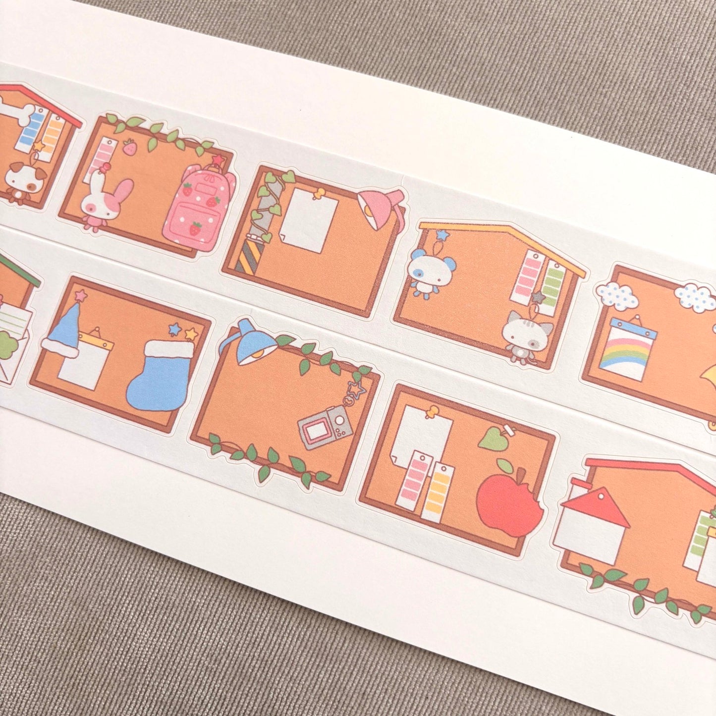 [DC206] NEW Danchoo 'Bulletin Board' Kisscut Masking Tape -Danchoo__korean_sticker_stationery