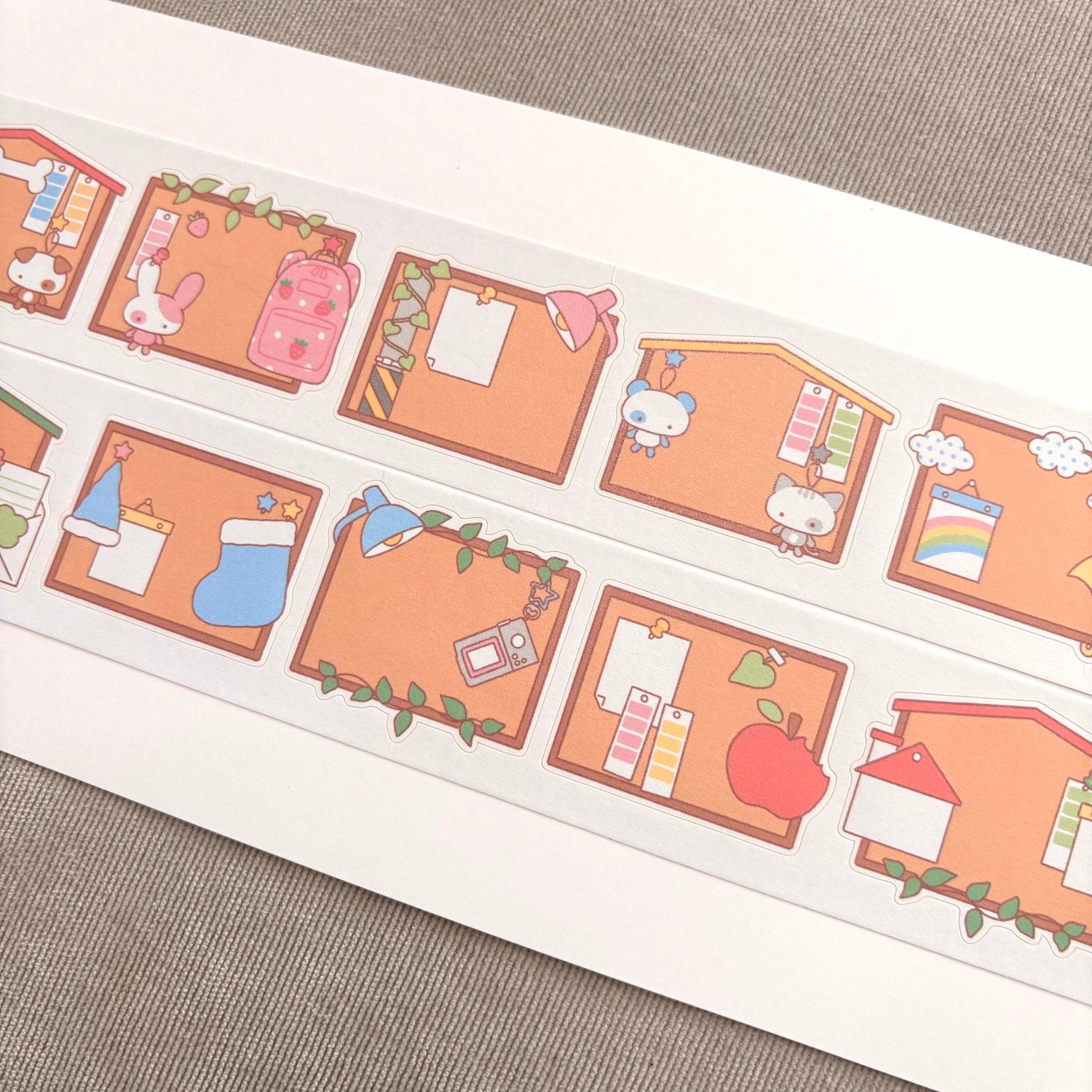 [DC206] NEW Danchoo 'Bulletin Board' Kisscut Masking Tape -Danchoo__korean_sticker_stationery