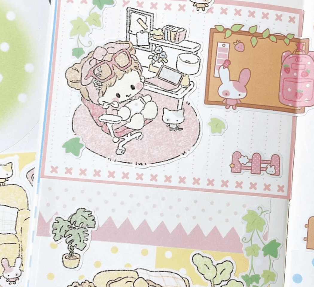[DC206] NEW Danchoo 'Bulletin Board' Kisscut Masking Tape -Danchoo__korean_sticker_stationery