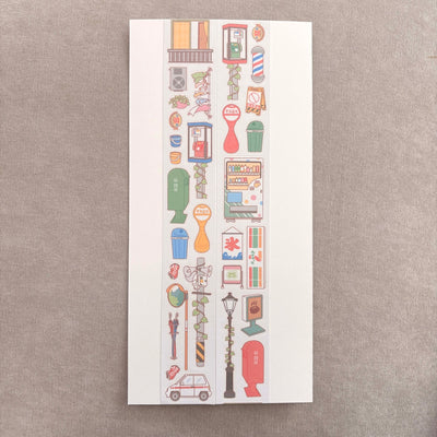 [DC207] NEW Danchoo 'Street Objects' Kisscut Masking Tape -Danchoo__korean_sticker_stationery