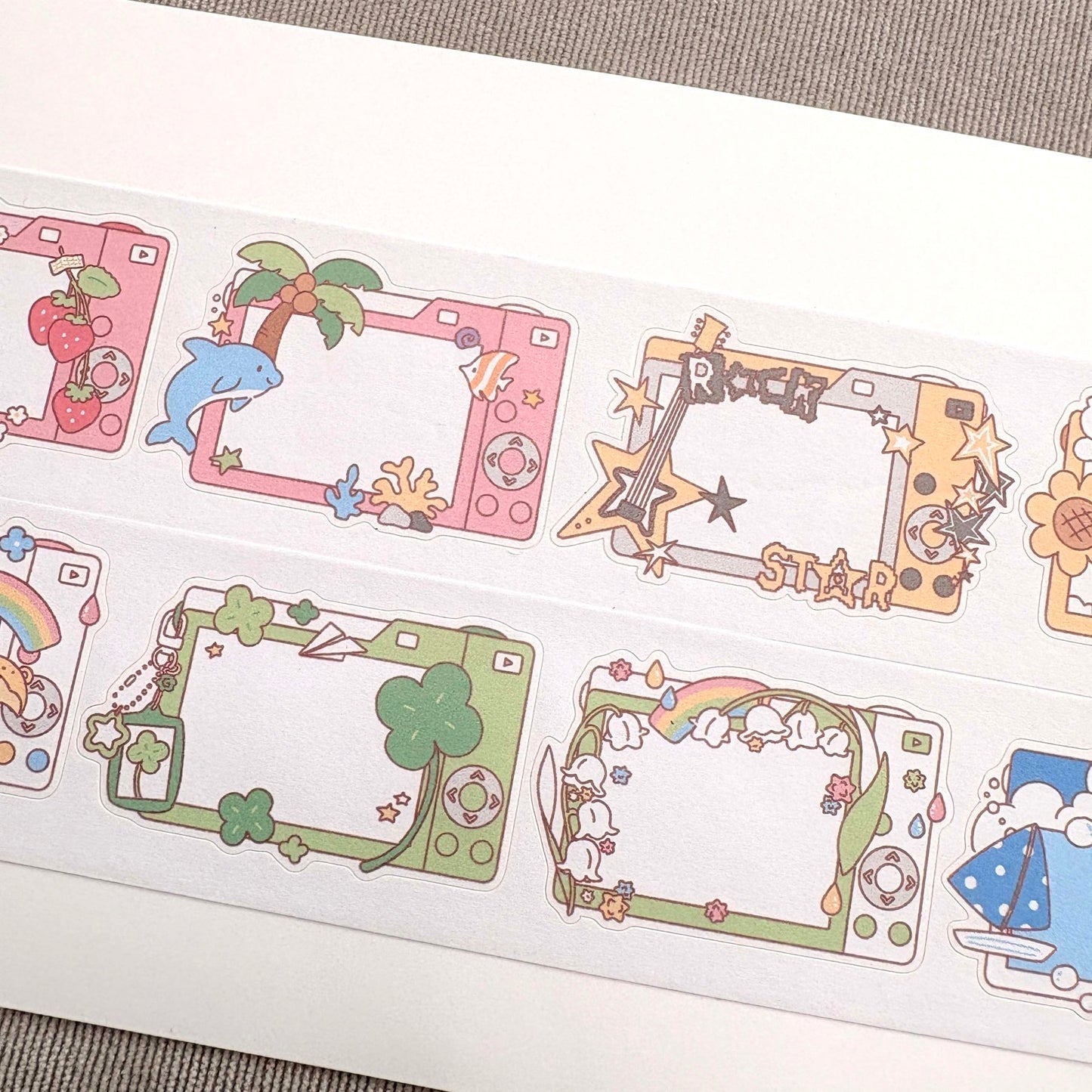 [DC211] NEW Danchoo 'Deco Digital Camera' Kisscut Masking Tape -Danchoo__korean_sticker_stationery