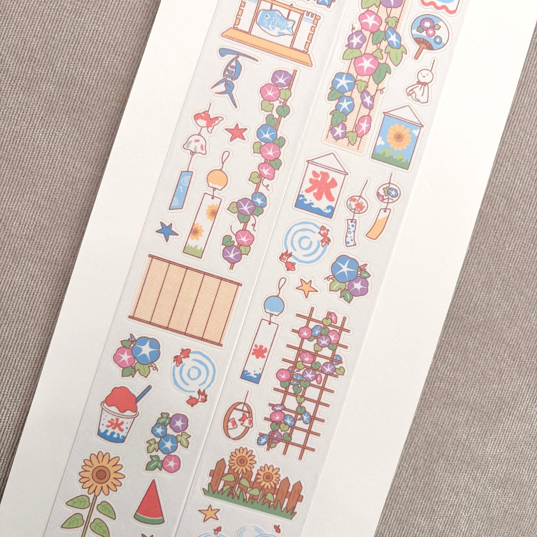 [DC217] NEW Danchoo 'Afternoon in the August' Kisscut Masking Tape -Danchoo__korean_sticker_stationery