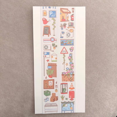 [DC218] NEW Danchoo 'Pieces of the Street' Kisscut Masking Tape -Danchoo__korean_sticker_stationery