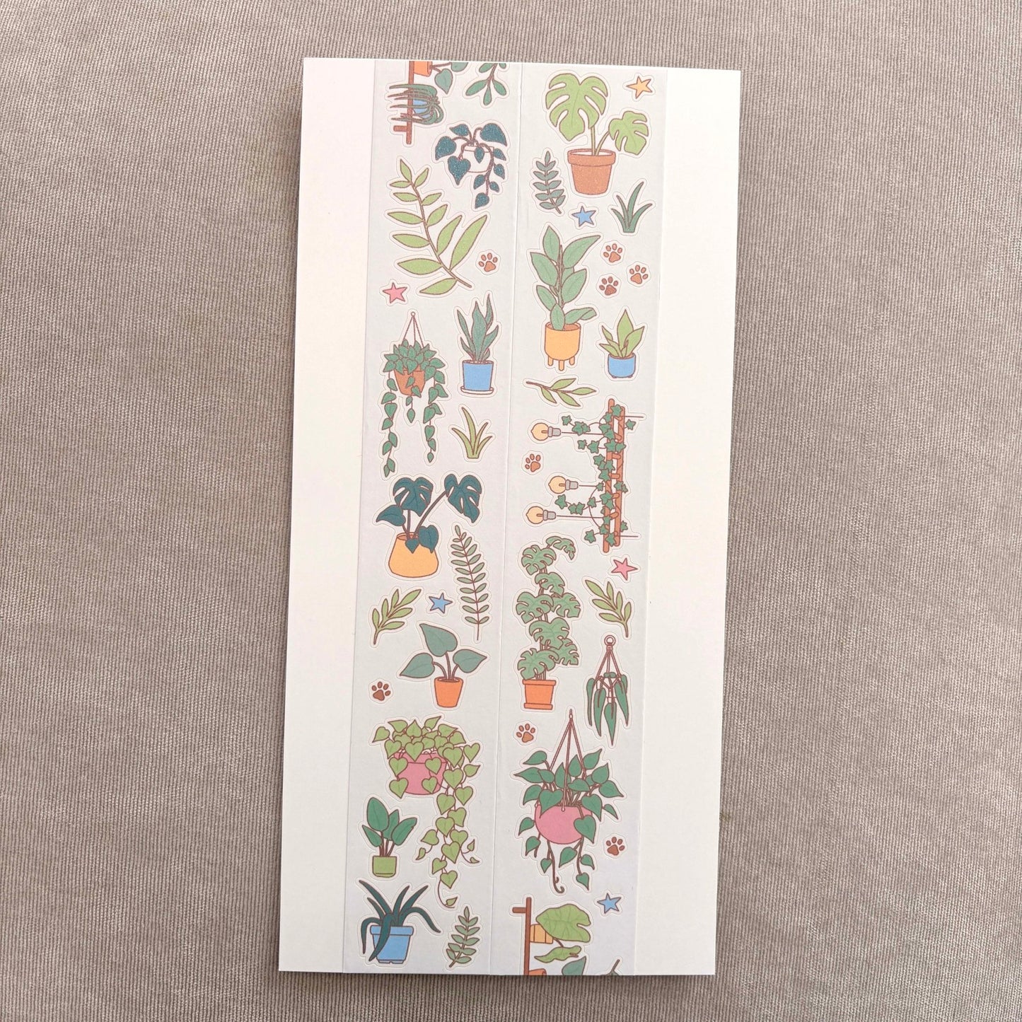 [DC219] NEW Danchoo 'Planters and Green Leaves' Kisscut Masking Tape -Danchoo__korean_sticker_stationery