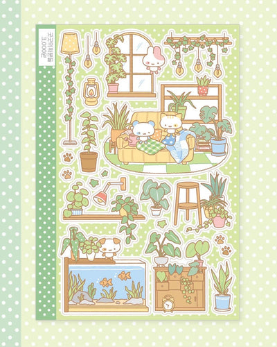 [DC222] NEW Danchoo 'Planters Everywhere/My Secret Garden' Sticker Sheets (options) -Danchoo_DC222S1 - Planters Everywhere_korean_sticker_stationery