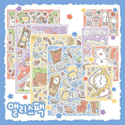 [DC33] Danchoo Alice in the Wonderland Sticker Pack (Pack/Singles) - Danchoo_DC33 - Pack_korean_sticker_stationery