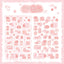 [DC35] Danchoo Cotton Candy Patchwork Masking Seal Pack (Pack/Single) - Danchoo_DC35S1 - Pink_korean_sticker_stationery