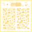 [DC35] Danchoo Cotton Candy Patchwork Masking Seal Pack (Pack/Single) - Danchoo_DC35S2 - Yellow_korean_sticker_stationery