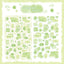 [DC35] Danchoo Cotton Candy Patchwork Masking Seal Pack (Pack/Single) - Danchoo_DC35S3 - Green_korean_sticker_stationery