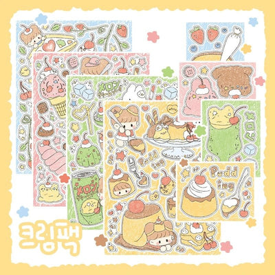 [DC75] Danchoo Cream Sticker Pack (Pack/Singles) - Danchoo_DC75 - Pack_korean_sticker_stationery