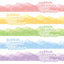 [DC76] Danchoo Cotton Candy Cloud Alphabet Kiss - cut Masking Tape (5 colors) - Danchoo_DC76 - Set_korean_sticker_stationery