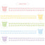 [DC90] Cotton Candy Cloud Number Kisscut Masking Tape (options) - Danchoo_DC90 - Pack_korean_sticker_stationery