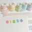 [DC90] Cotton Candy Cloud Number Kisscut Masking Tape (options) - Danchoo_DC90 - Pack_korean_sticker_stationery