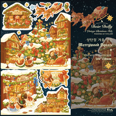 [DD23] Dear Dolly A Vintage Christmas Tale All - in - One Pack (options) - Dear Dolly_DD23S1 - Merrywood Square_korean_sticker_stationery