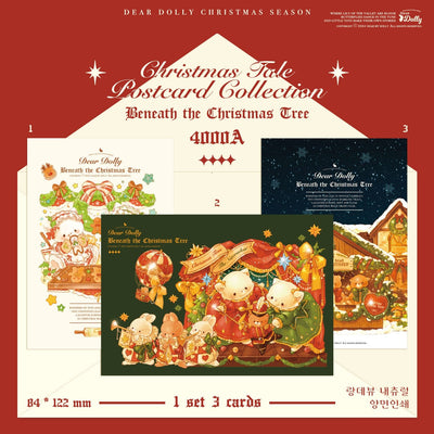 [DD25] Dear Dolly Christmas Tale Postcard Collection Set - Dear Dolly__korean_sticker_stationery