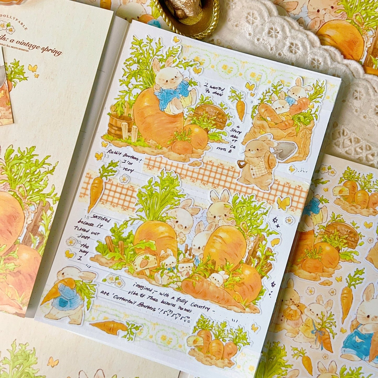 [DD34] Dear Dolly 'Whisper of the Spring' Sticker All - in - One Pack (Pack/Singles) - Dear Dolly_DD34S5 - Sweet Whisper of Spring Breeze_korean_sticker_stationery