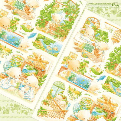 [DD37] Dear Dolly 'Mediterranean Oceanside Pension' Sticker Sheet - Dear Dolly__korean_sticker_stationery
