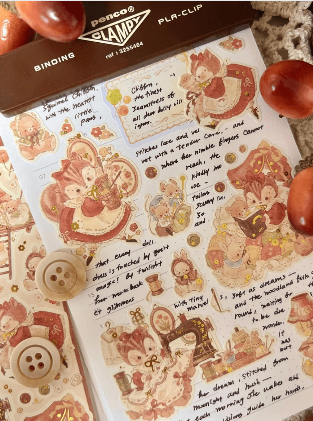 [DD50] Dear Dolly 'Classic Autumn' Sticker Pack (Pack/Singles) - Dear Dolly_DD50S4 - The Night's Masquerade Ball_korean_sticker_stationery